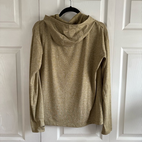 ATHLETA Uptempo II Sweatshirt Hoodie M Athletic Yoga Pilates Gym Tapestry Gold - Picture 7 of 10